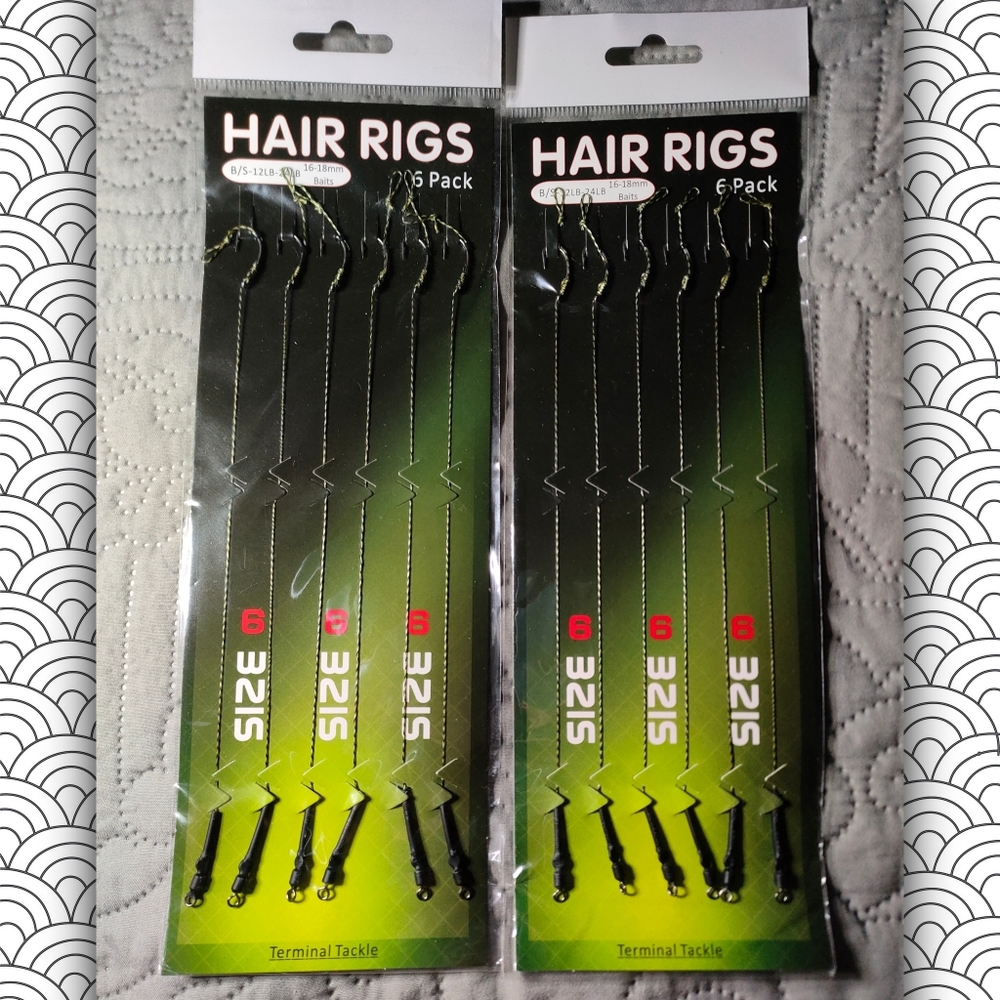 Carp Fishing Accessories With 18pcs Hair Rigs 3pcs Hair Rig Boilie Bait